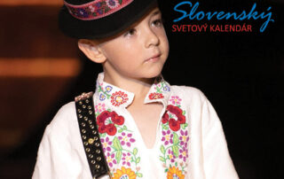 Chlapec v kroji, titulka Slovenský svetový kalendár